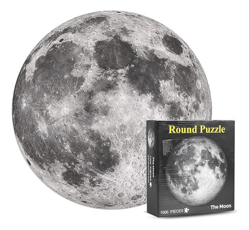 Rompecabezas Redondo De Luna De 1000 Pcs Juguete Educativo