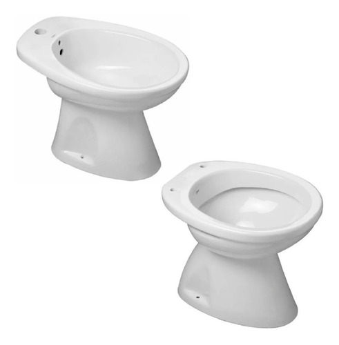 Combo Inodoro Corto + Bidet Roca Capea Italiana