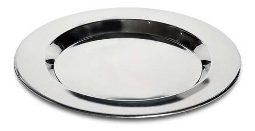 Plato de sitio Dunia BZCH-1331 plateado con diámetro de 30cm