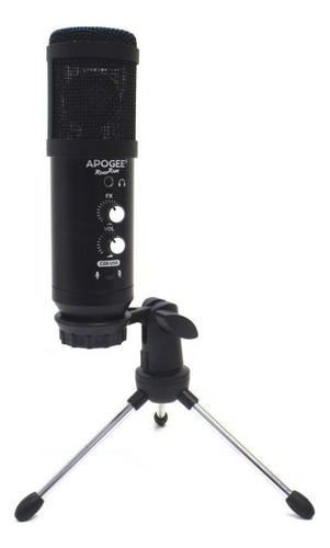 Kit Micrófono Condenser Usb Podcast Apogee C08 Ideal Studio Color Negro