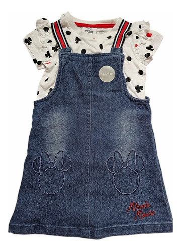 Ropa De Bebe Mezclilla Falda Azul 18-24 Lisa