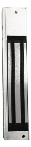 Zkteco Lm120 Chapa Magnetica 120kg Para Puertas Internas Color Gris con Soporte para puerta de cristal
