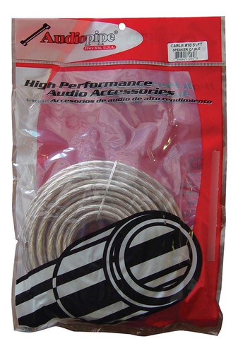 Audiopipe Cable 10 Ga 50 Bobina Cable De Altavoz De Audi