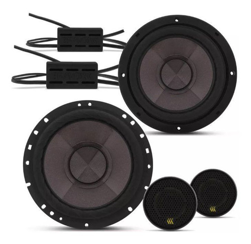 Kit 2 Vias Bravox Cs60p 6 Polegadas 120w Rms + Tweeters