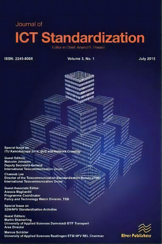 Journal Of Ict Standardization 3-1, De Professor Malcolm Johnson. Editorial River Publishers, Tapa Blanda En Inglés