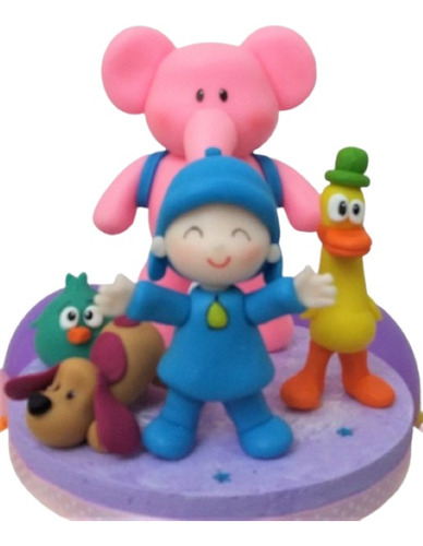 Adorno Para Torta Pocoyo En Porcelana Fria