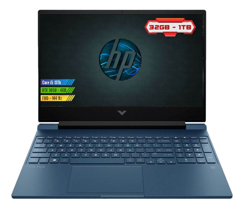 Portátil Gamer Hp Victus 15 Core I5 32gb 1tb Rtx3050 6gb