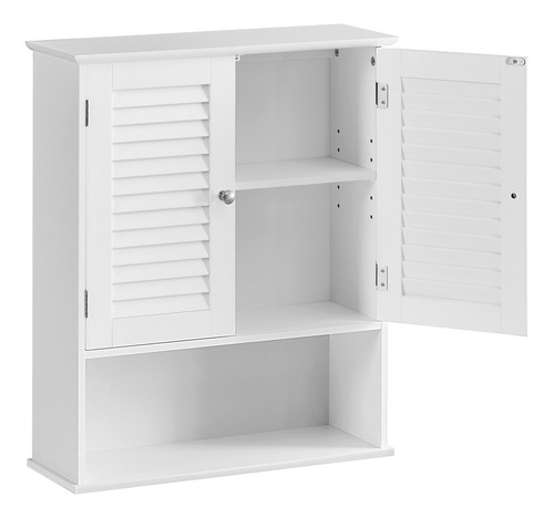 Vasagle Armario De Baño Para Espacios Pequeños Color Blanco