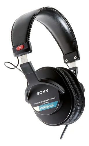 Fone de Ouvido Headphone Profissional Preto Sony Mdr-7506