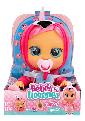 Cry Babies Muñeca Dressy Con Pelo Peina Daisy Bebe Lloron Ed