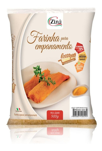 Imagem 1 de 3 de Farinha De Rosca Empanar Fioccopan® S3 | 500g Zini Alimentos