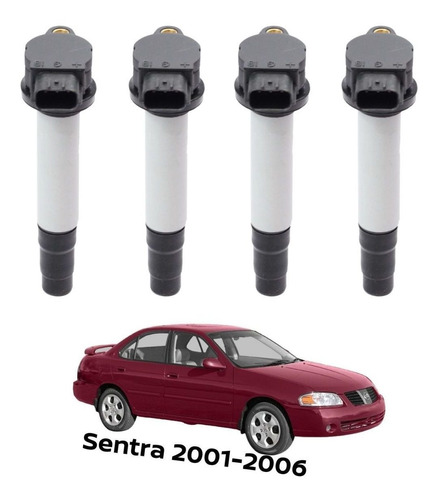 Set 4 Bobinas Sentra 1.8 2001-2002 Voltamax