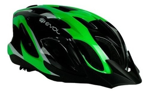 Casco Evol Kacu Color Negro/blanco/verde Talle M