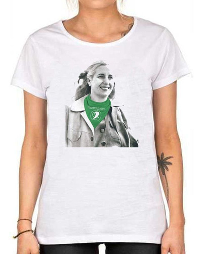 Remera De Mujer Evita Peron Feminista Pañuelo Verde Aborto