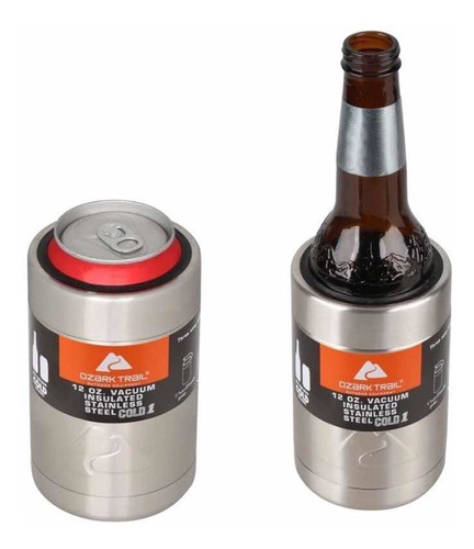 Portabotes Porta Latas Y Botella Ozark Trail 355 Ml Con Tapa