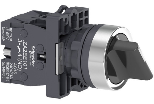 Imagen 1 de 2 de Selector Manija 22mm 3p 2 Na Schneider Xa2ed33.