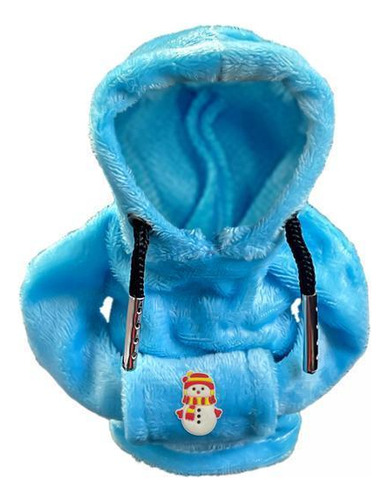 Funda Navideña Con Forma De Muñeco De Nieve Azul Para Palanc