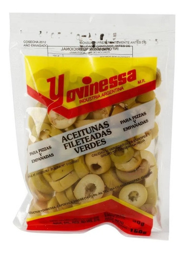 Aceitunas Nucete Verdes Fileteadas Sachet 500 Grs