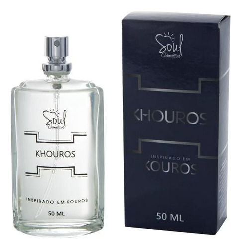 Kit 6 Unidades Deo Colônia Masculina Khouros 50ml Soul