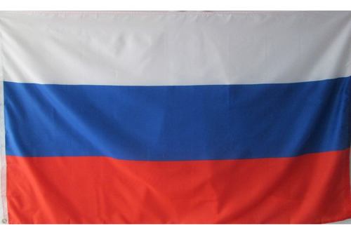 Gq Bandera De Rusia ( Tamaño 90x150 Cm) Doble Faz Tela