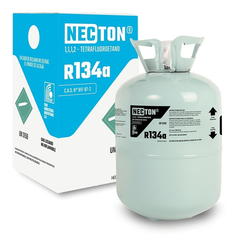 Garrafa Refrigerante Necton R134a Heladeras Automotor 3,4kg