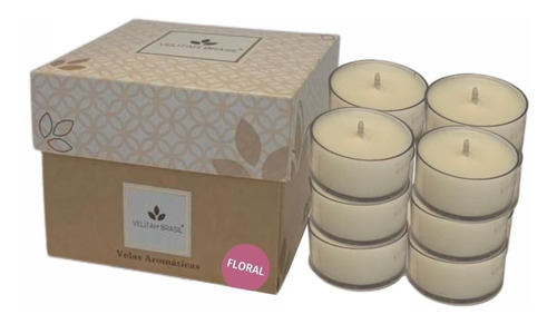 Imagem 1 de 5 de Kit Vela Aromática Premium Floral C/12 Mini Velas Perfumadas