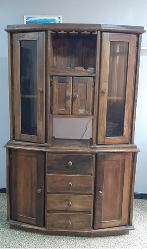 Mueble Ceibo Tipo Vitrina De Madera