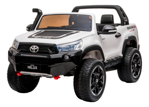 Hilux Elétrica Infantil Com Rodas Eva 2 Lugares 12v Branca