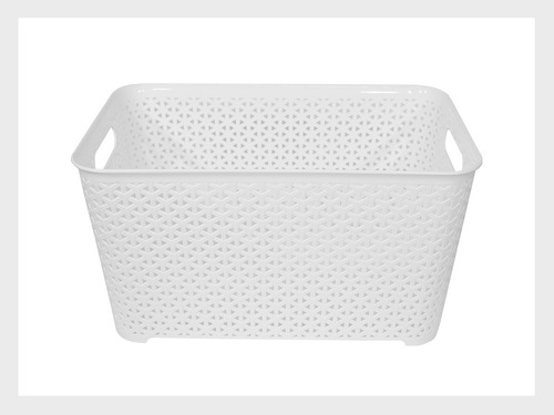 Imagen 2 de 10 de Cesto Ratan Plastico Para Ropa Juguetes Grande Colombraro
