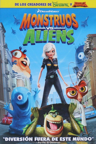 Monstruos Vs Aliens Pelicula Original Dvd