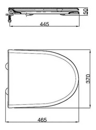 Tapa Asiento Para Inodoro Ferrum Marina Cierre Suave Thxus-b