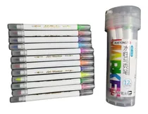 Comprar Marcadores Doble Punta Caja 12 Utiles Escolares Colores