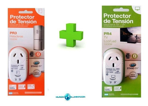 Protector De Tension Para Smart Led Tv Y Heladera Pack X 2