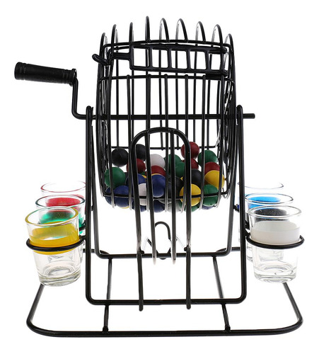 Mini Bingo Machine Set De Juegos Para Beber Funny Pub Hogar
