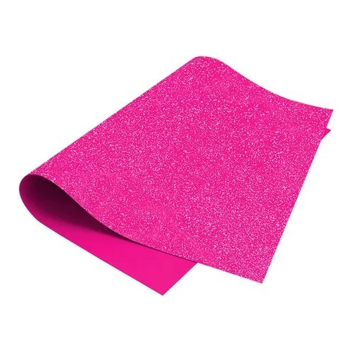  Fomi Foami Escarchado Fucsia Pliego 100x70cm - 10 Unidades