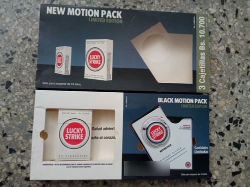 Imagen 8 de 8 de Cigarrera Lucky Strike Motion Pack Nueva