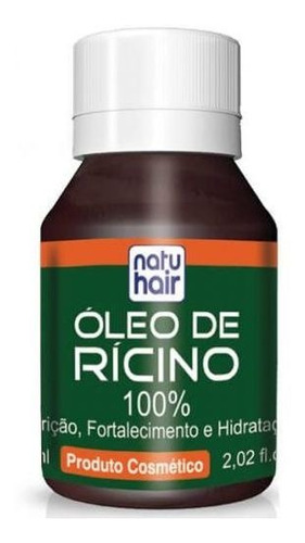 Óleo Rícino Nutrição Fortalecimento Hidratação Cabelos Natuh