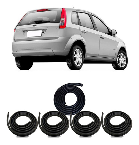 Kit Borracha Portas E P-malas Fiesta Hatch Sedan Até 13 4pgp