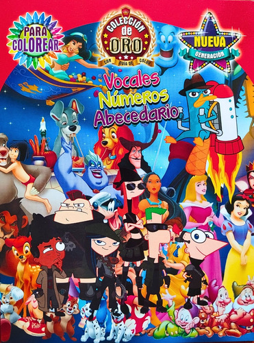Cartilla Educativa Para Colorear De Phineas Y Ferb