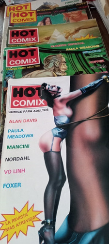 Lote 5 Revistas Hot Comix. Nº 10, 11, 12, 13, 14.