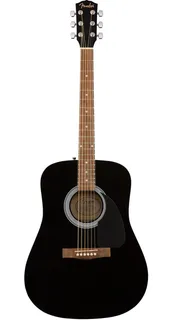 Paquete Guitarra Acustica Fender Fa-115 Black Con Funda