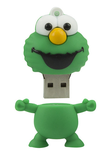 Pendrive Elmo Verde De Plaza Sesamo 32gb Usb 3.0