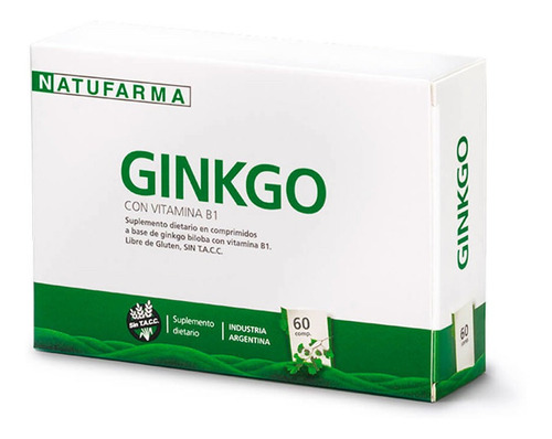 Natufarma Ginkgo Biloba + Vitamina B1 Y Minerales X 60 Comp