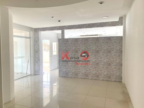 Imagem 2 de 10 de Sala Para Alugar, 126 M² Por R$ 4.000,00/mês - Centro - Santos/sp - Sa0238