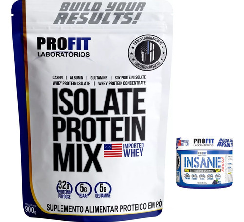 Whey Isolate Protein Mix 900g +insane Explosión - Pre Entren