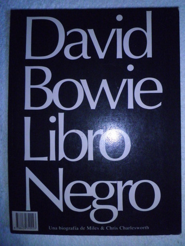  Libro En Fìsico De David Bowie - Libro Negro (españa 1991)