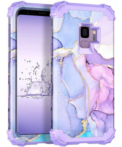Funda Para Samsung Galaxy S9 - Marmol Violeta Y Lila
