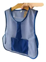 Comprar Poncho Pechera Azul Escolar Con Corbata Uniforme Colegio