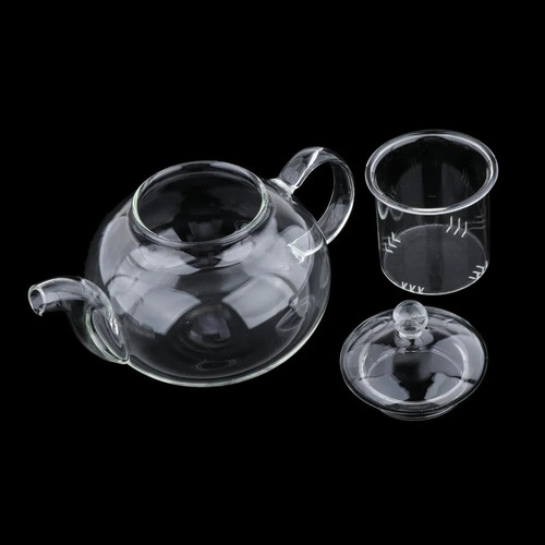 Q1c Q Juego De Tetera Flor De Vidrio De Borosilicato Tazas