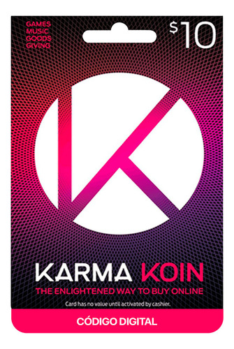 Gift Card Karma Koin Código Digital